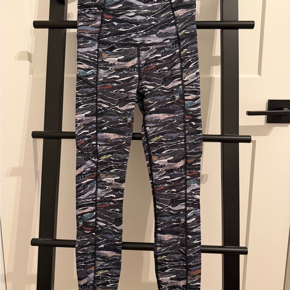 lululemon athletica Fast & Free Multicolor Patterned Leggings